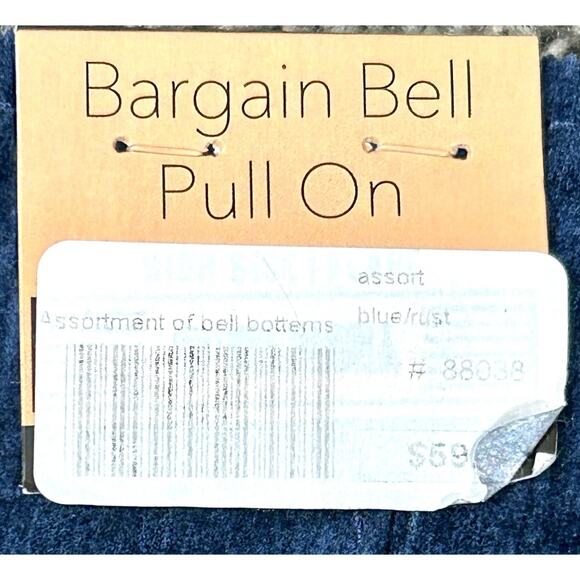 Rock And Roll Denim Bargain Bell Pants Women's 27x34 Pull On Flare Corduroy - Picture 12 of 13